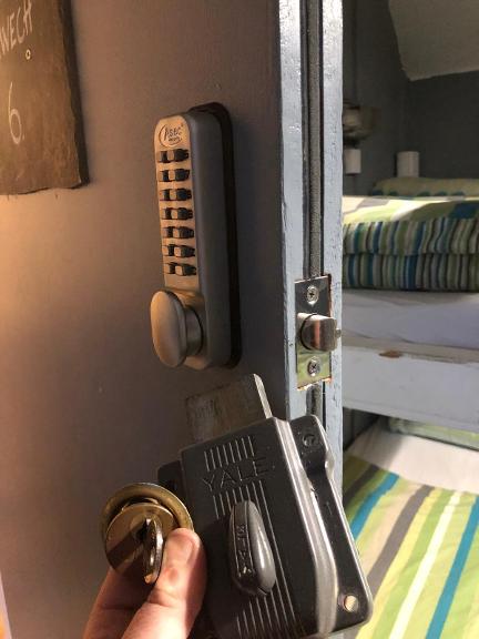 Commercial door lock and access security repair in North Wales