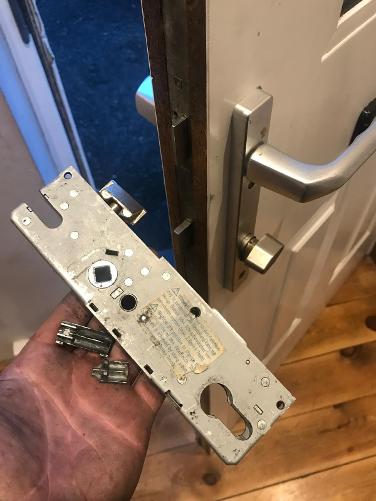 uPVC door lock mechanism repair by North Wales Locksmith serving Porthmadog