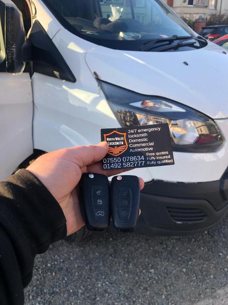 Lost car key replacement by North Wales Locksmith