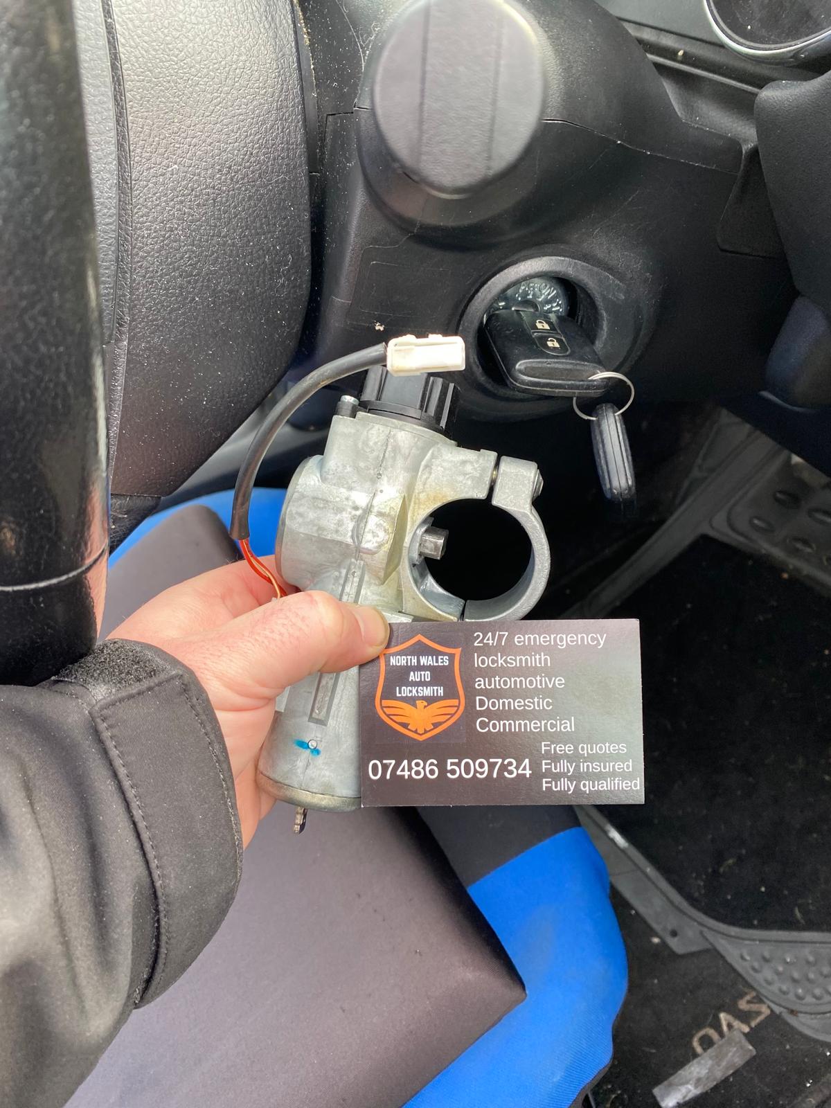 Vehicle ignition lock repair by North Wales Locksmith